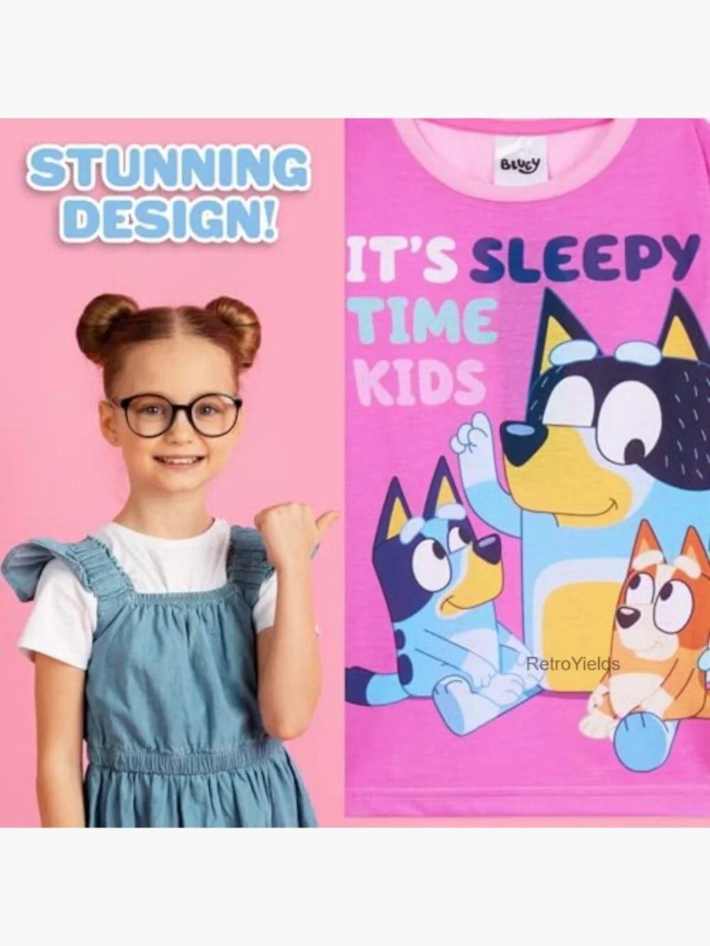 Girls Toddler Long Sleeve Pajama Set 2pc Comfy Nightwear